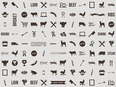 Meaty Pattern food meat pattern ui ux