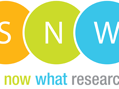 SNWR Logo circles logo research typography