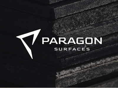 PARAGON abstract brand custom design logo logomark modern paragon simple surface