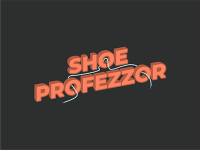 Shoe Profezzor art branding custom design font illustration modern simple sticker type vector