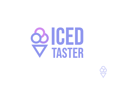 Iced Taster brand branding design dessert graphic design icecream logo minimal modern simple vector