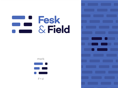 Fesk & Field Branding branding bricks construction ff general contracting logo logomark minimal simple