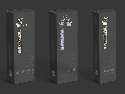 Bamboo brushes brand identity design