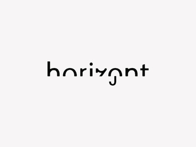 typography logo Horizont
