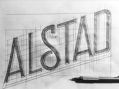 Alstad handlettering lettering script sign painter typo typography