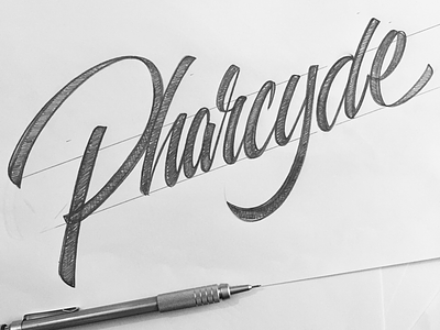 Pharcyde handlettering lettering script sign painter typo typography