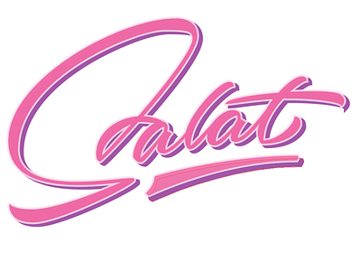 Salat 2 adobe illustrator lettering script sign painter type typography vector