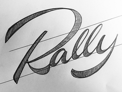 Rally handlettering lettering logo logodesign script sign type typography