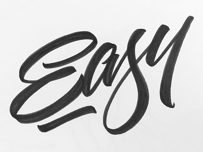 Easy brush letters hand lettering lettering logo script typography