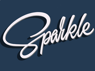 Sparkle craft hand lettering lettering logo logotype script type typo typography