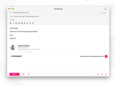 Download Email Signature Designs Themes Templates And Downloadable Graphic Elements On Dribbble