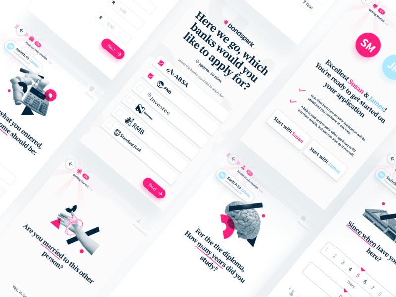 Bondspark Application Wizard apply ui ux wizard