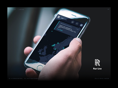 Fleet management portal - Rolls Royce Marine app design graphic design illustration motion graphics typography ui vector