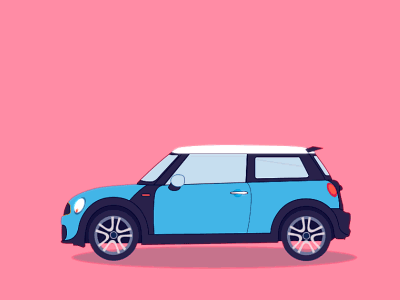 Mini animation animation automobile car italy mini