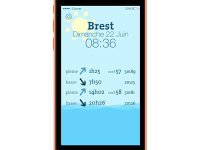 Application Marées bateau beach boat coefficient marée plage summer surf été