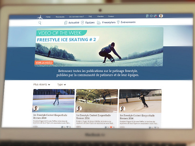 We Are Freestyle ice skating social sport web design winter