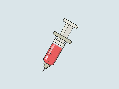cartoon blood needle