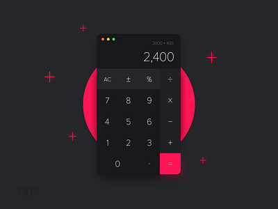 Calculator - #DailyUI 004