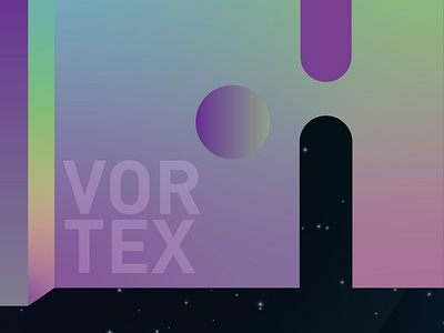 VORTEX composition digitalart galactic gradient illustration minimal space vaporwave vortex