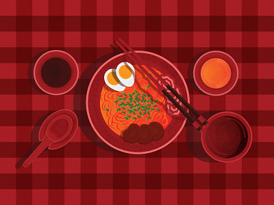 Ramen illustration ramen