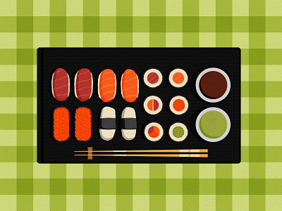 Sushi illustration sushi