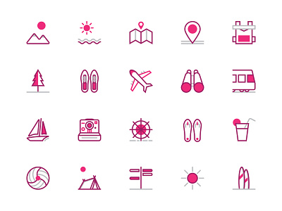 Travel icon icon set travel