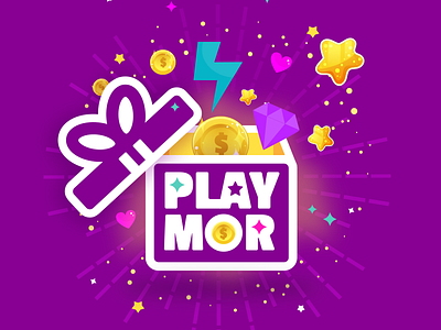 Playmor Logo App Illustration app illustration logo playmor