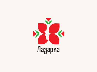 Lazarka Logo bulgarian embroidery lazarka logo design roses