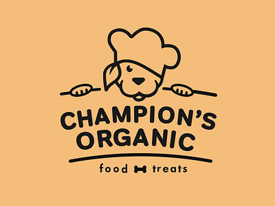 Champions Organic - Redesign Logo character design dog food logo logo design