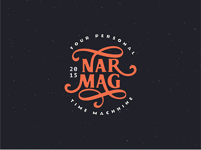 Nar Mag Logo antique logo logo design typography logo vintage logo