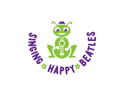 Singing Happy Beatles ver 2 kids logo logo design music logo kids