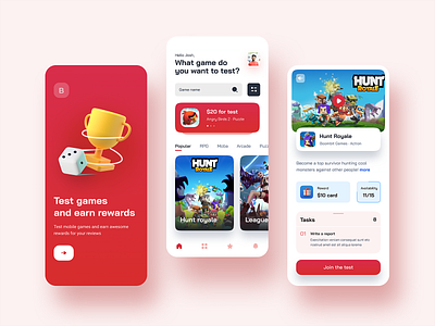 Game Testing Mobile App app design figma game game design gamer gamestore interface mobile mobile app mobile games player tester testing ui uidesign uitrends uiux uiuxdesign ux