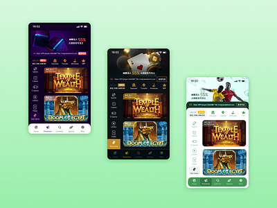 Online Casino   Sport Betting App Concept