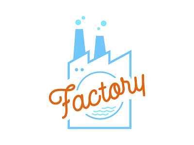 Factory - Logo art branding bubbles clothes colors design design art drying factory