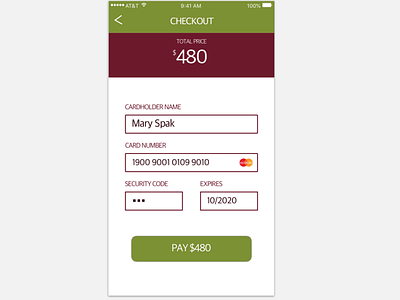 Daily UI - Credit Card Checkout creditcardcheckout dailyui dailyui002 uichallange