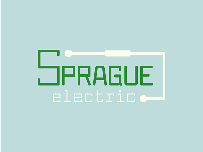 Sprague Electric 100dayproject 100days adobe adobe illustrator branding design electric electronic electronics illustration illustrator logo technology