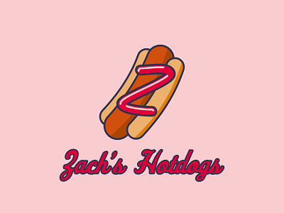 Zach's Hotdogs 100dayproject adobe adobe illustrator branding design icon illustration illustrator logo typography