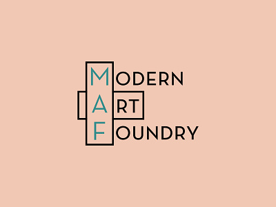 Modern Art Foundry 100dayproject adobe adobe illustrator branding design icon illustration illustrator logo typography