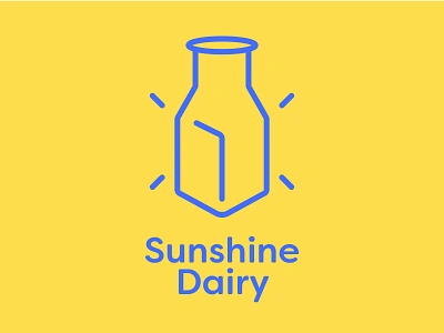 Sunshine Dairy 100dayproject adobe adobe illustrator branding design icon illustration illustrator logo typography