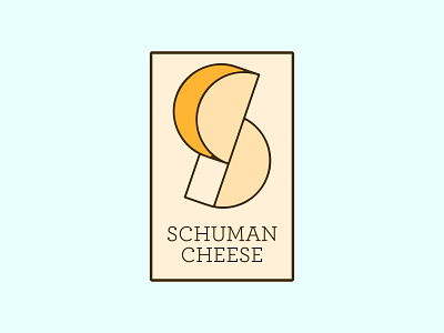 Schuman Cheese 100dayproject adobe adobe illustrator branding cheese design icon illustration illustrator logo typography