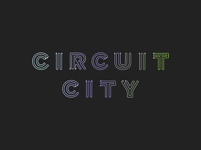 Circuit City 100dayproject adobe adobe illustrator branding circuit city design gradient icon illustration illustrator logo typography vector vector art