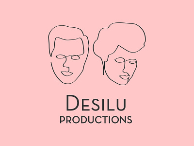 Desilu Productions 100dayproject abstract adobe adobe illustrator branding design drawing icon illustration illustrator line logo lucy production ricky television tv typography