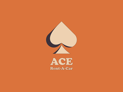 ACE Rent A Car 100dayproject ace adobe adobe illustrator branding design icon illustration illustrator line logo modern rental typography vector