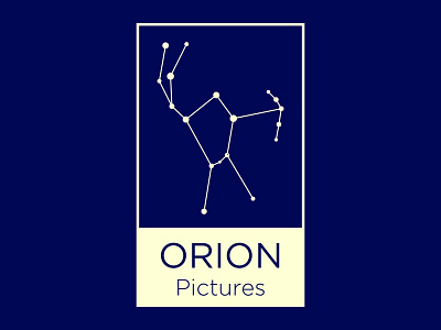 Orion Pictures 100dayproject adobe adobe illustrator branding constellation design film icon illustration illustrator logo movies orion stars typography vector