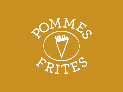 Pommes Frites 100dayproject adobe adobe illustrator belgian branding design food fries frites icon illustration illustrator logo ny nyc potato typography