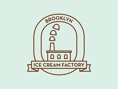 Brooklyn Ice Cream Factory 100dayproject adobe adobe illustrator branding brooklyn design factory ice cream icon illustration illustrator logo typography
