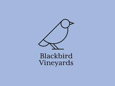 Blackbird Vineyards 100dayproject adobe adobe illustrator blackbird branding california design icon illustration illustrator logo napa typography vineyards wine winery