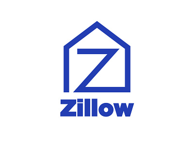Zillow 100dayproject adobe adobe illustrator branding design houses icon illustration illustrator internet logo real estate typography web website websites zillow
