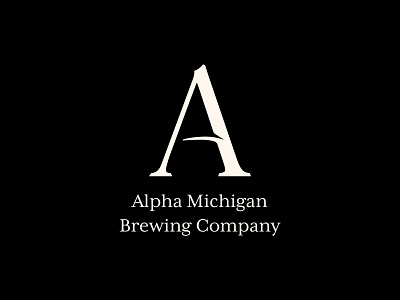 Alpha Michigan Brewing Company 100dayproject adobe adobe illustrator alpha branding brewing design icon illustration illustrator logo michigan typography