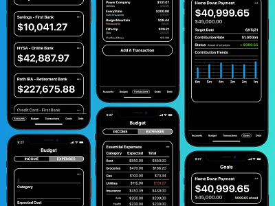 BudgetWise budget design design app digital finance iphone mobile mobile app mobile ui money ui uiux